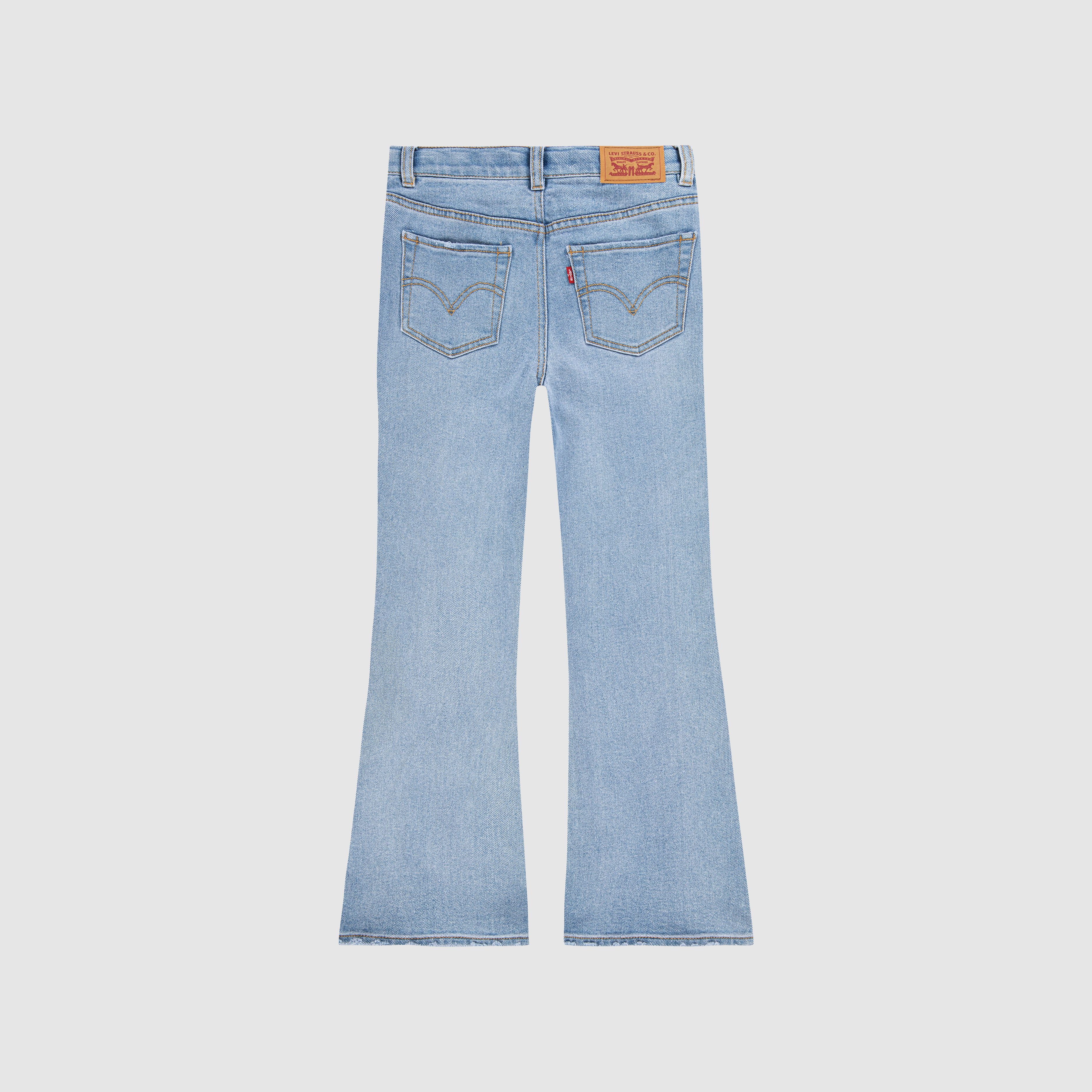Teenager High Rise Baggy Flared Jeans 2