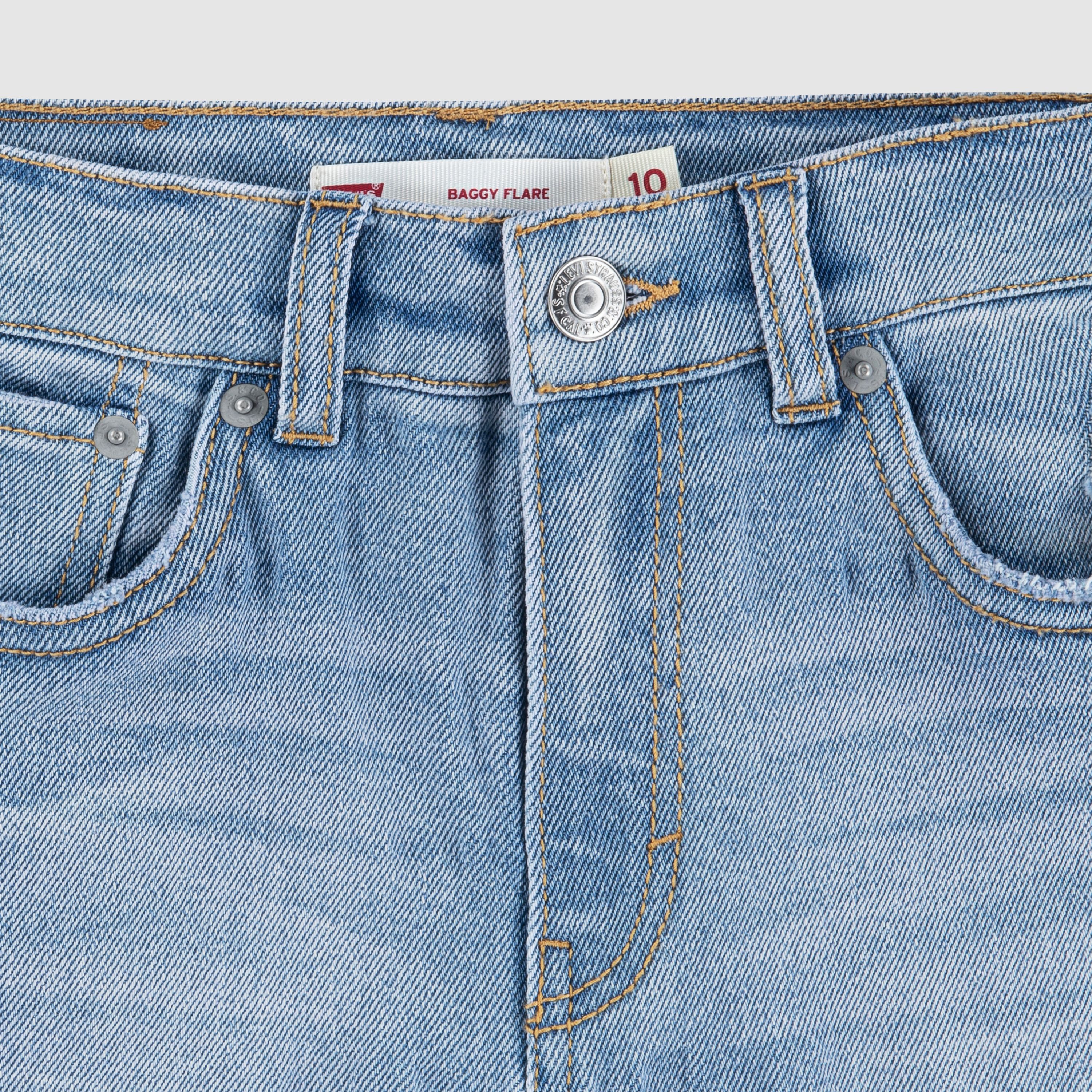 Teenager High Rise Baggy Flared Jeans 3