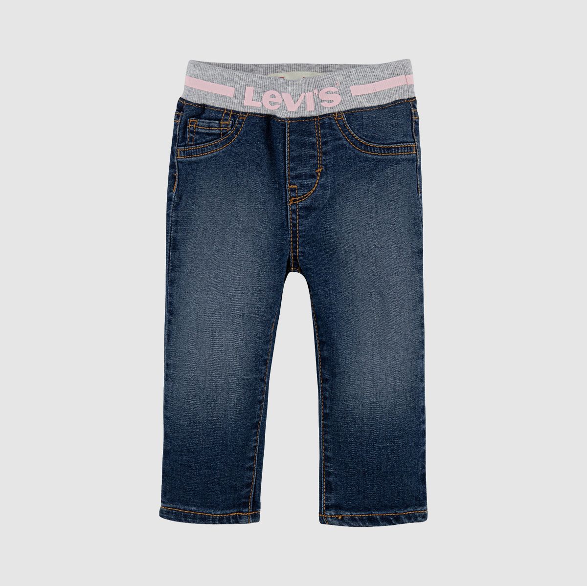 Baby Pull On Skinny Jeans — Westthird Pink - Blue