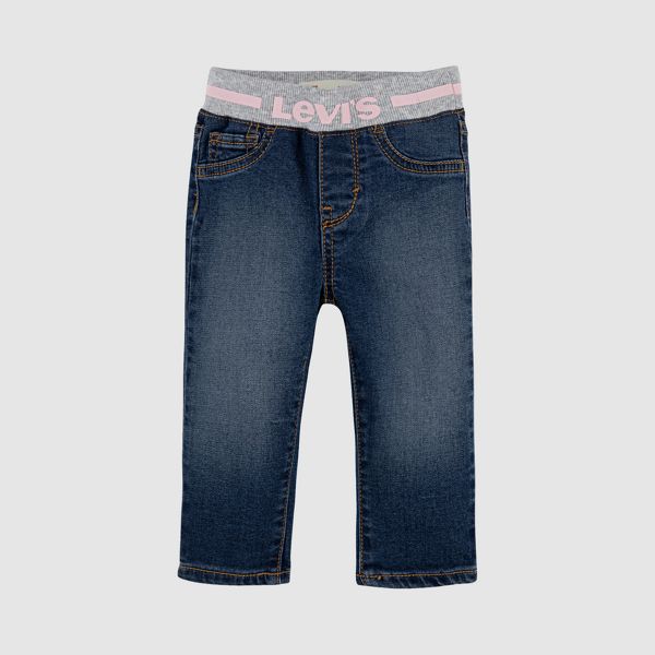 Baby Pull On Skinny Jeans — Westthird Pink - Blue