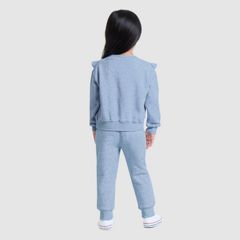 Baby Ruffled Crewneck and Jogger — Levi'S Skyway Heather - Grey 3