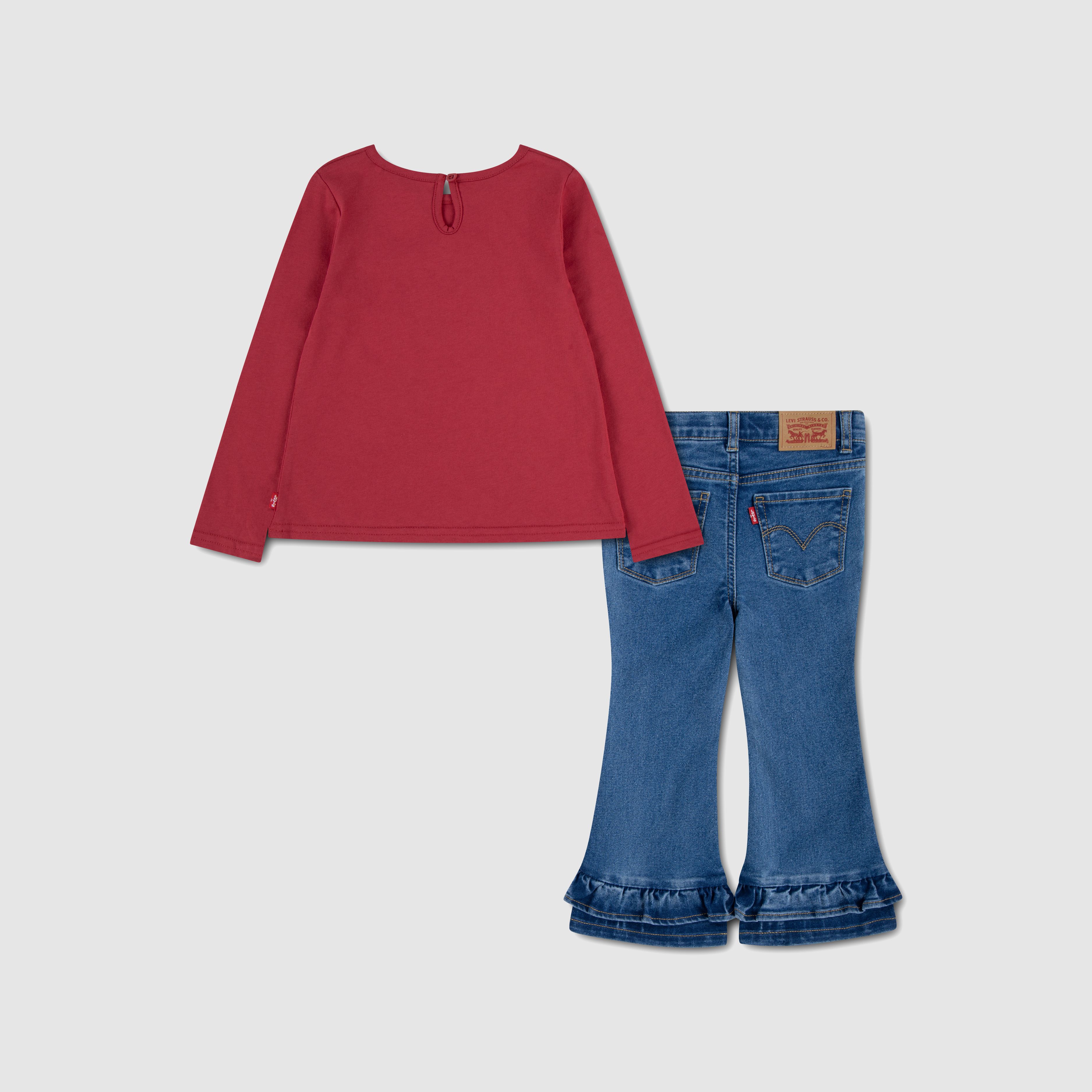 Baby 3/4 Sleeve Top and Ruffle Pants 2