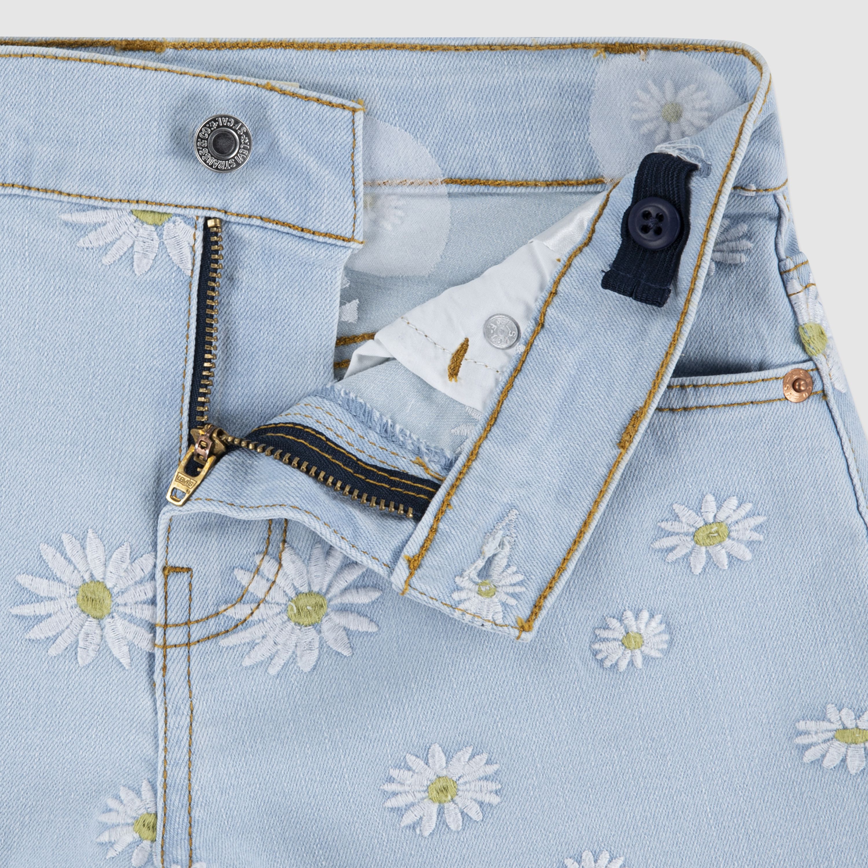 Teenager Daisy Denim A-Line Shorts 6