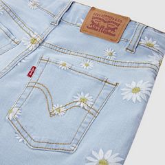 Teenager Daisy Denim A-Line Shorts — Light Sugar - Blue 7