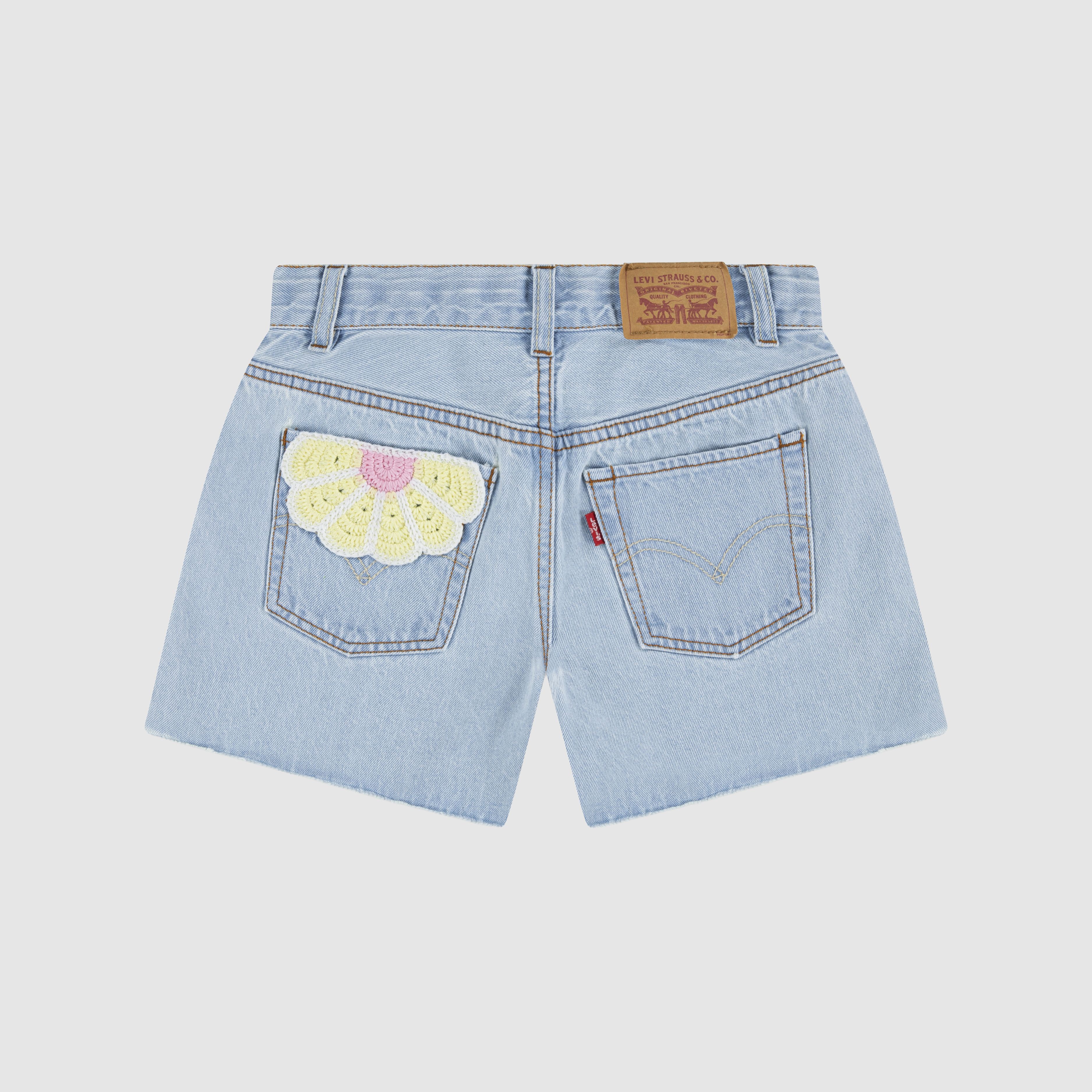 Kids Crochet Applique A-Line Shorts 2