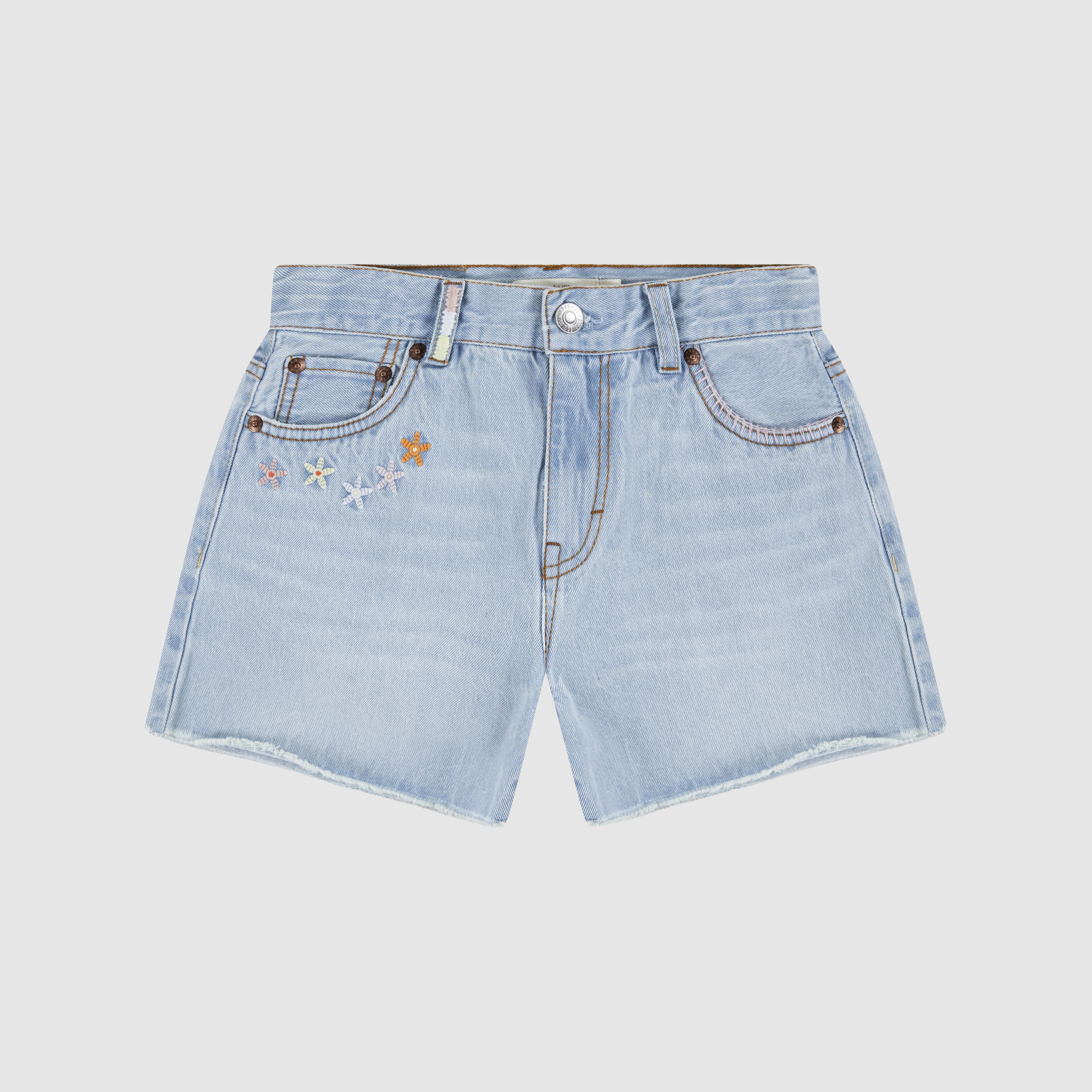 Teenager Crochet Applique A-Line Shorts 4