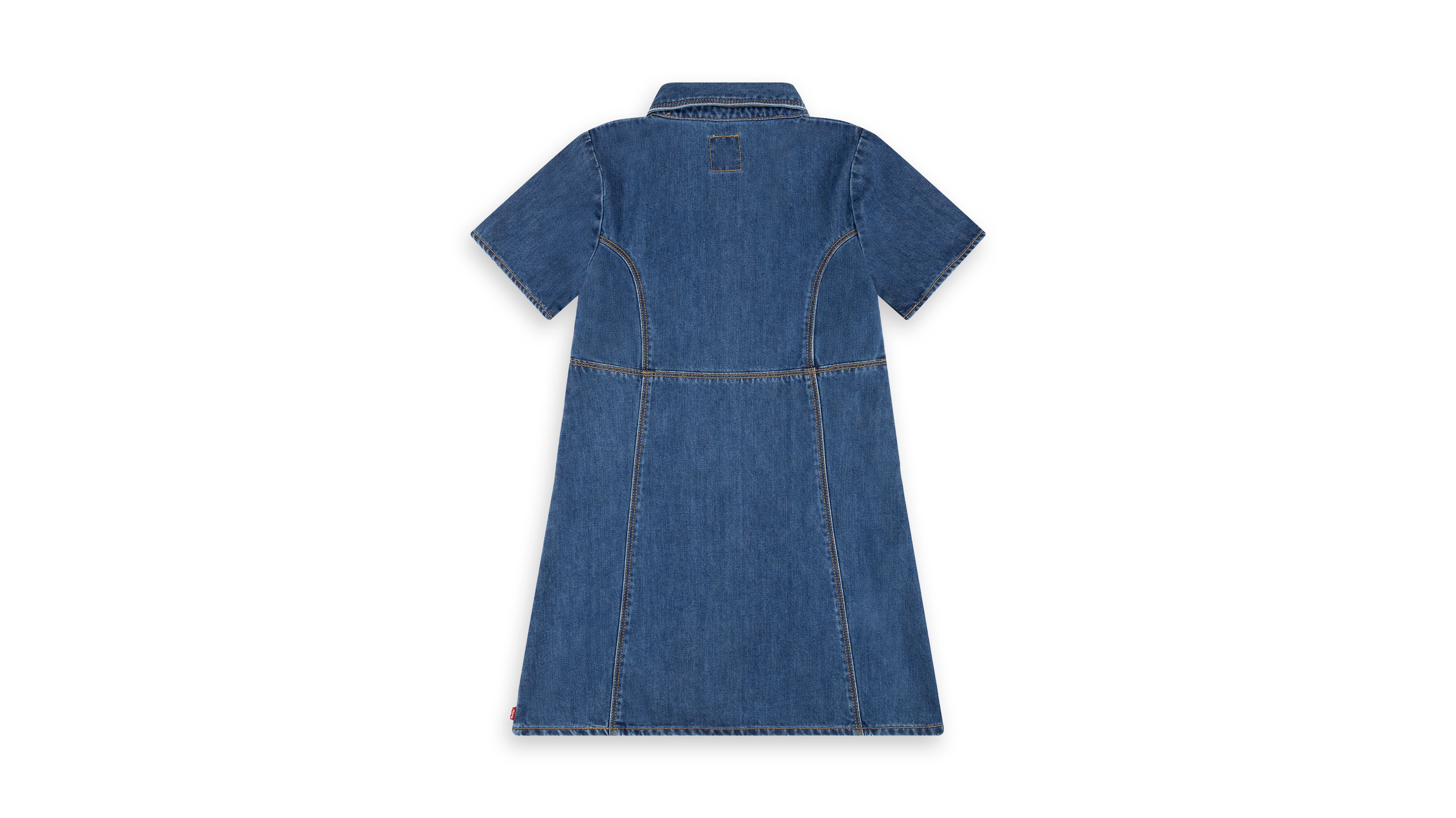 Teenager Button-Front Denim Dress 5