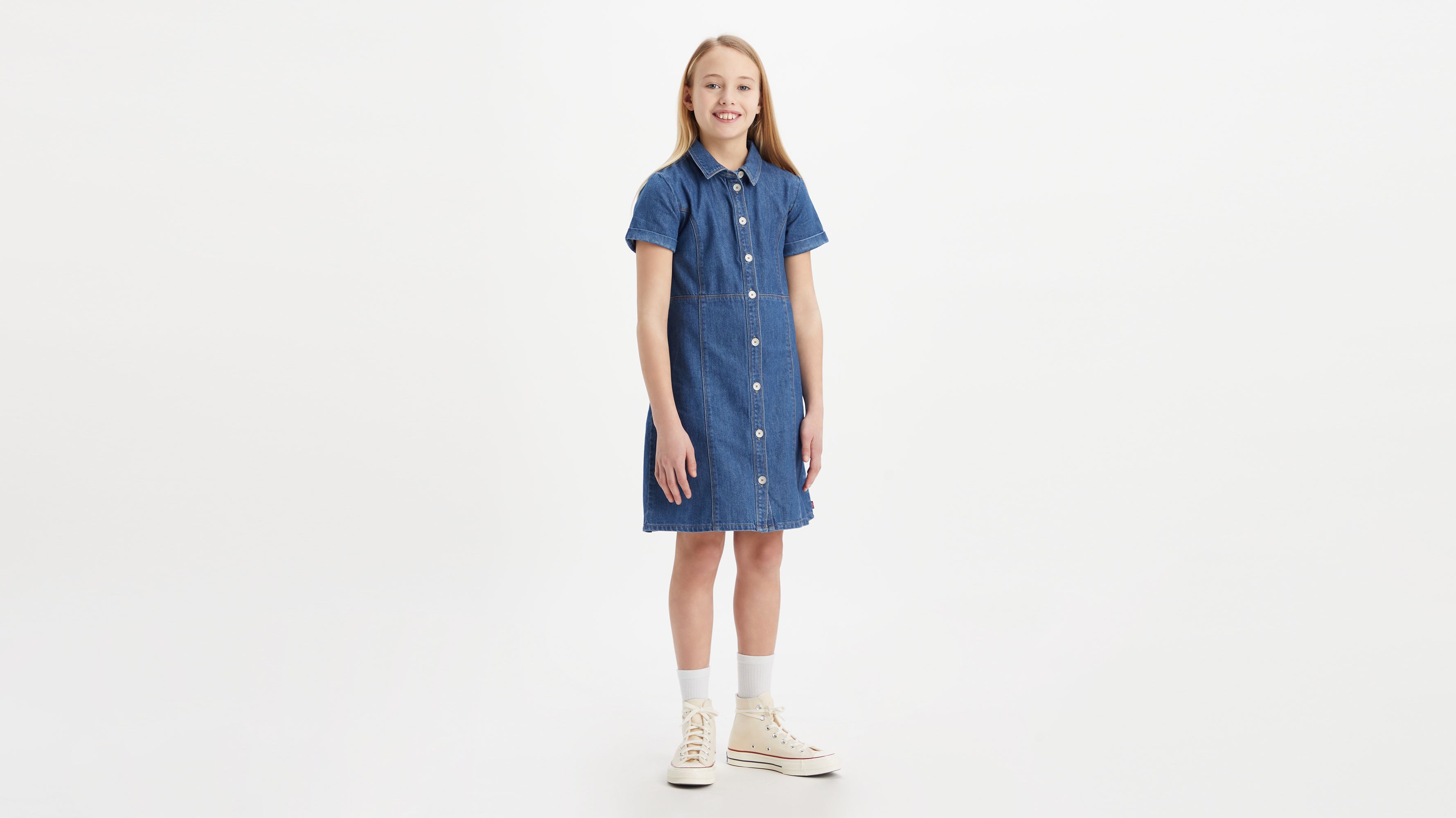 Abito in Denim abbottonato sul davanti 3