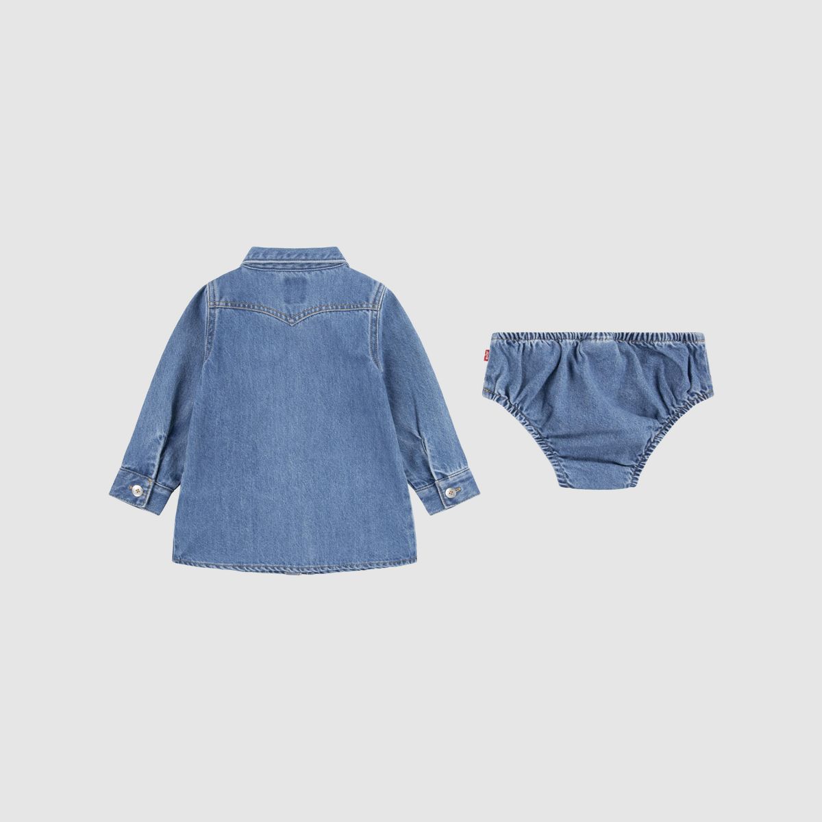 Baby Out West Denim Dress — Drew Me In - Blue