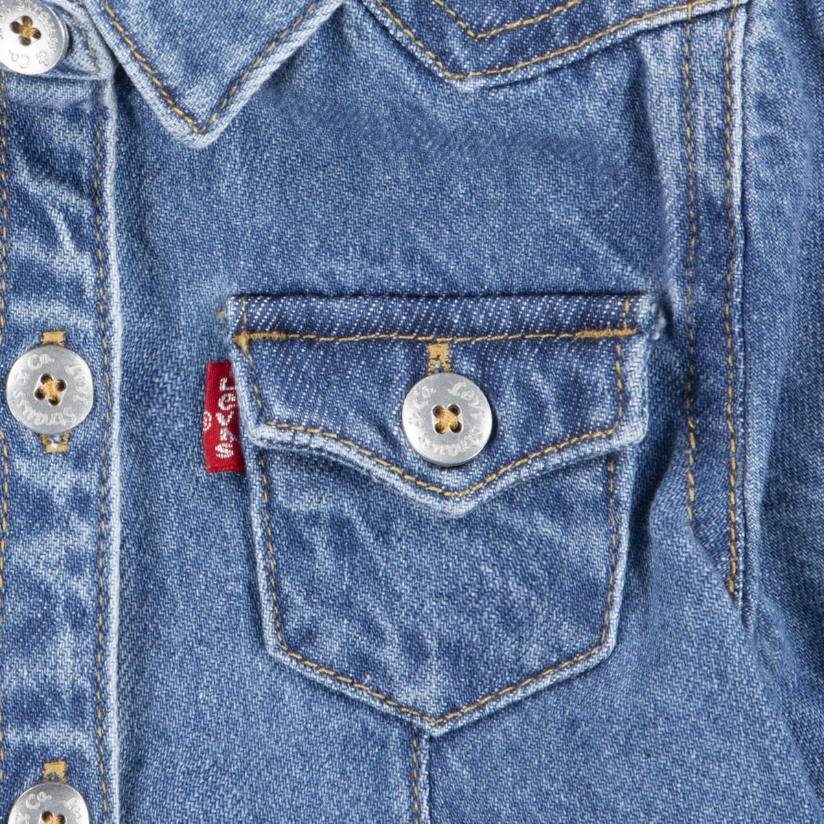 Baby Out West Denim Dress — Drew Me In - Blue