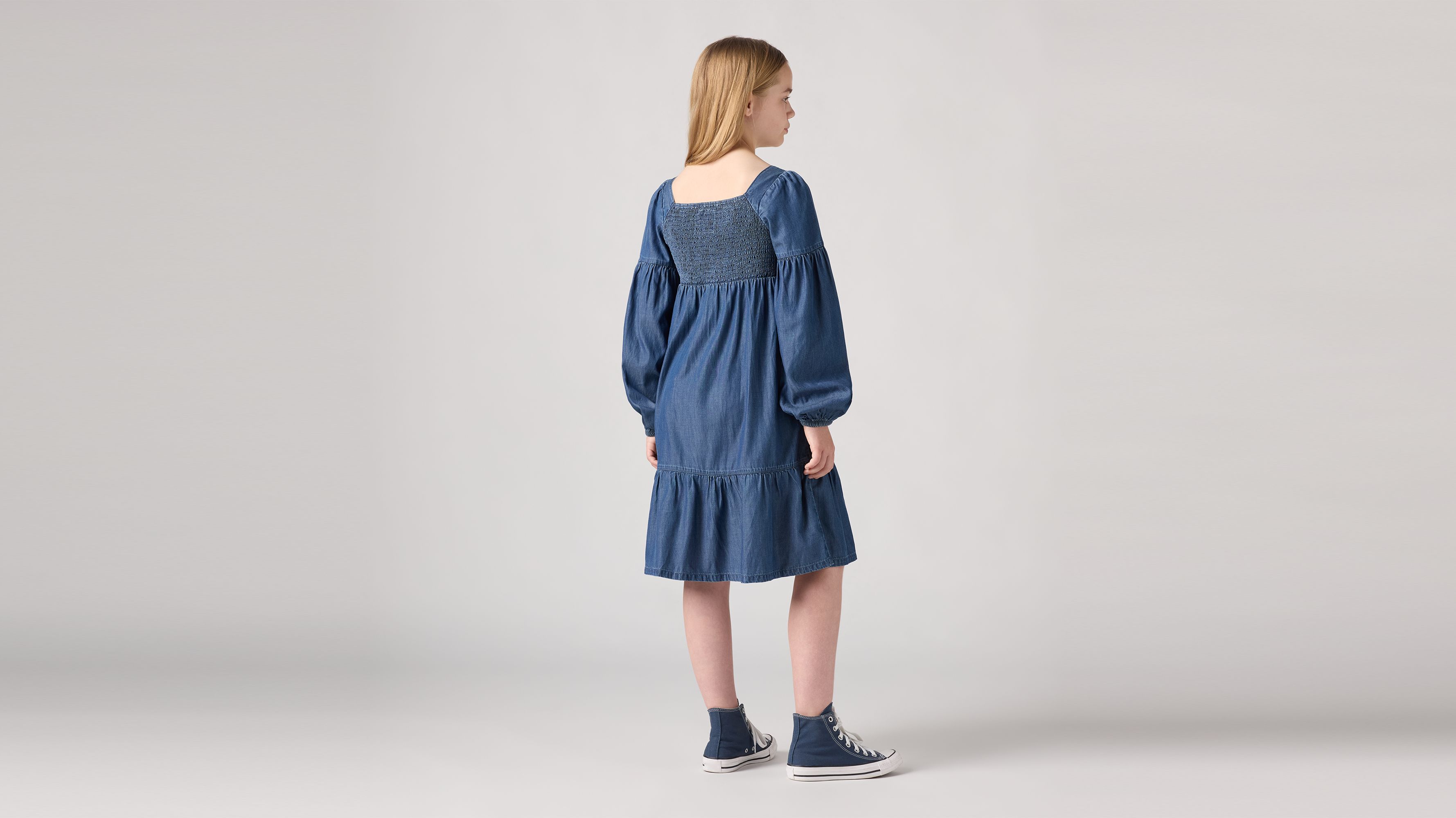 Robe manche longue et façon blouse Ado 2