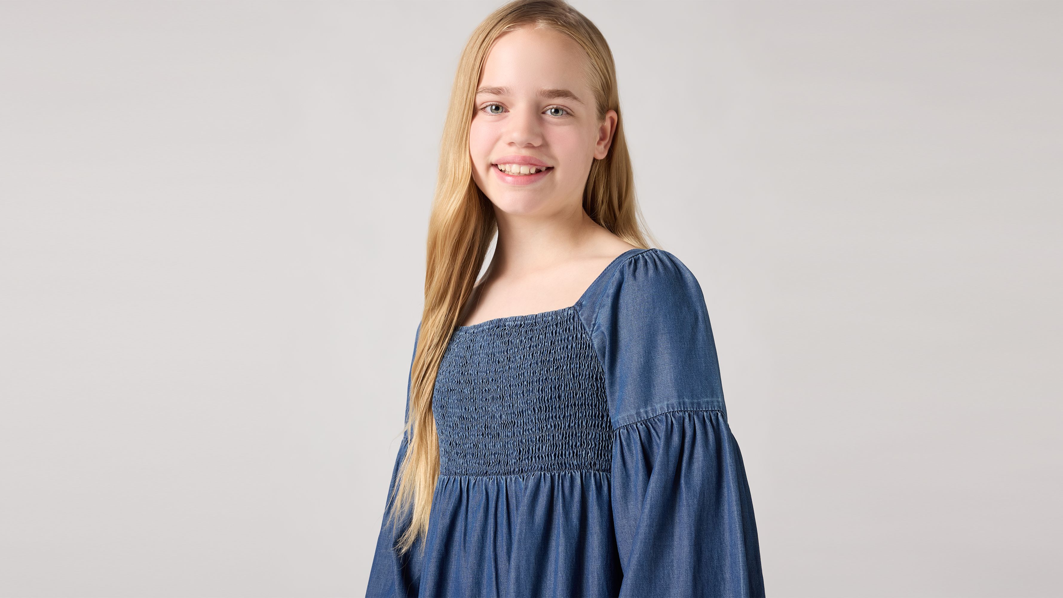 Robe manche longue et façon blouse Ado 3