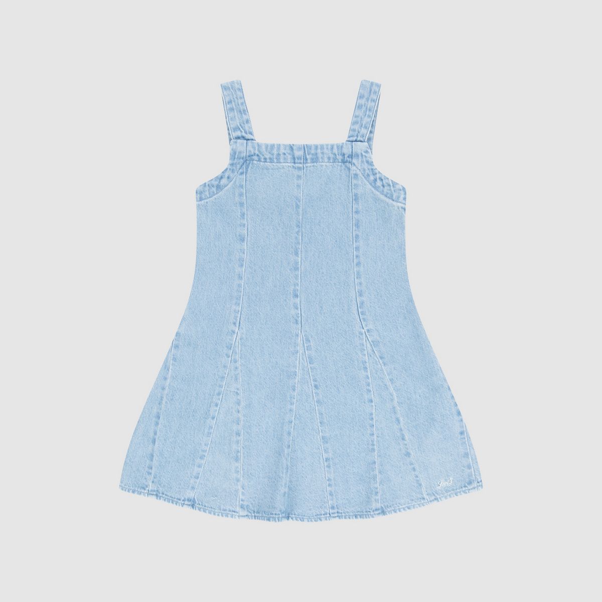 Kids Godet Dress — Marin Babe W/O Destructio - Blue