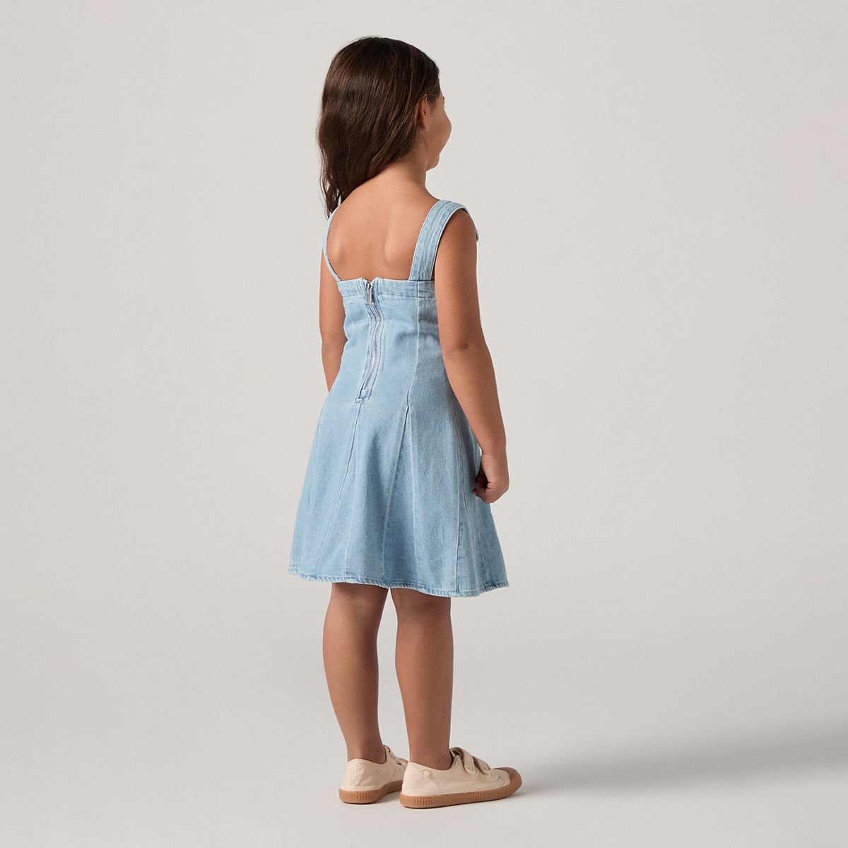 Kids Godet Dress — Marin Babe W/O Destructio - Blue