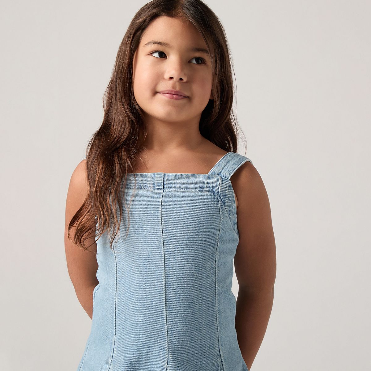 Kids Godet Dress — Marin Babe W/O Destructio - Blue