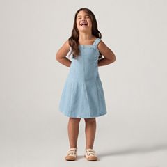 Kids Godet Dress — Marin Babe W/O Destructio - Blue 1