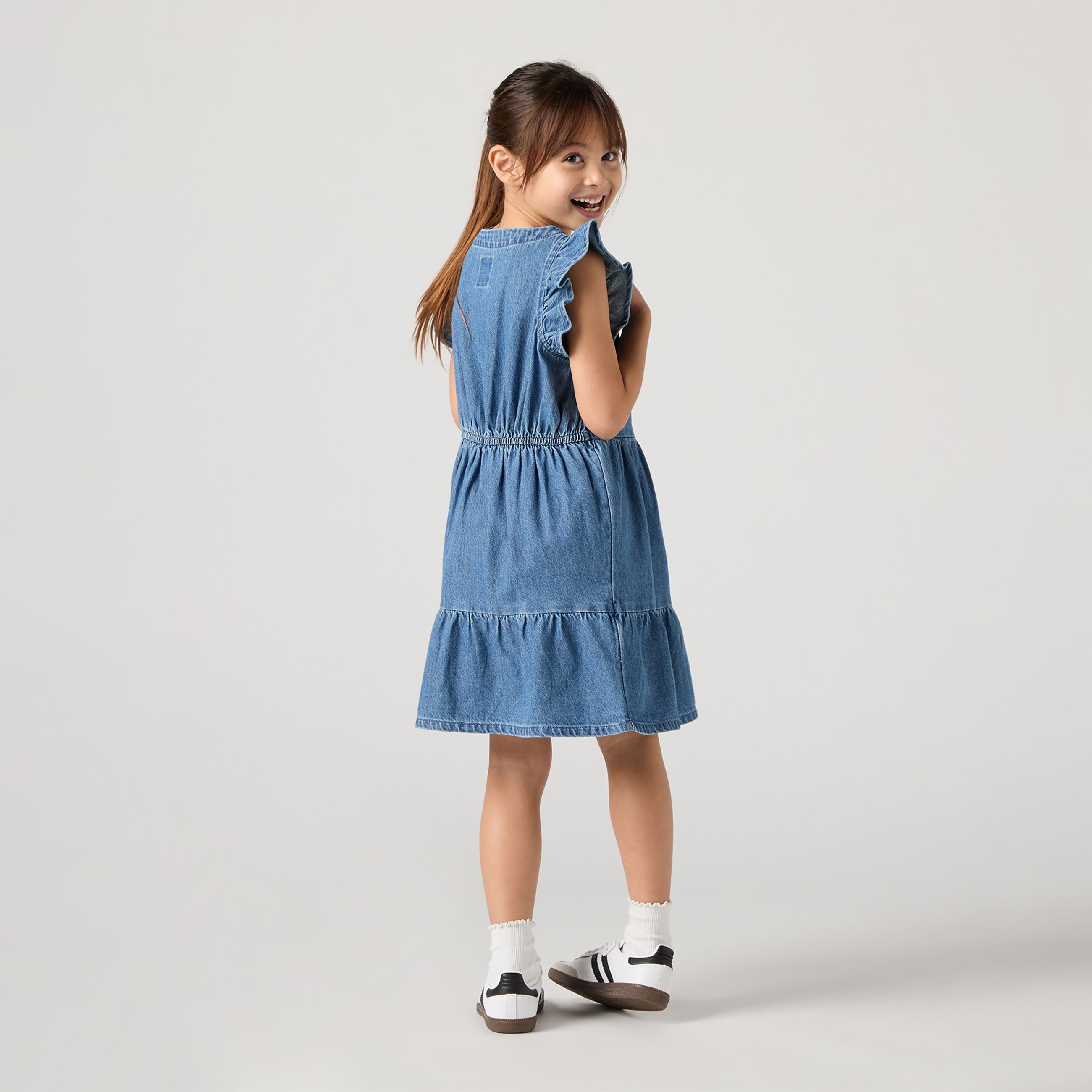 Kids Flutter Sleeve Dress 2