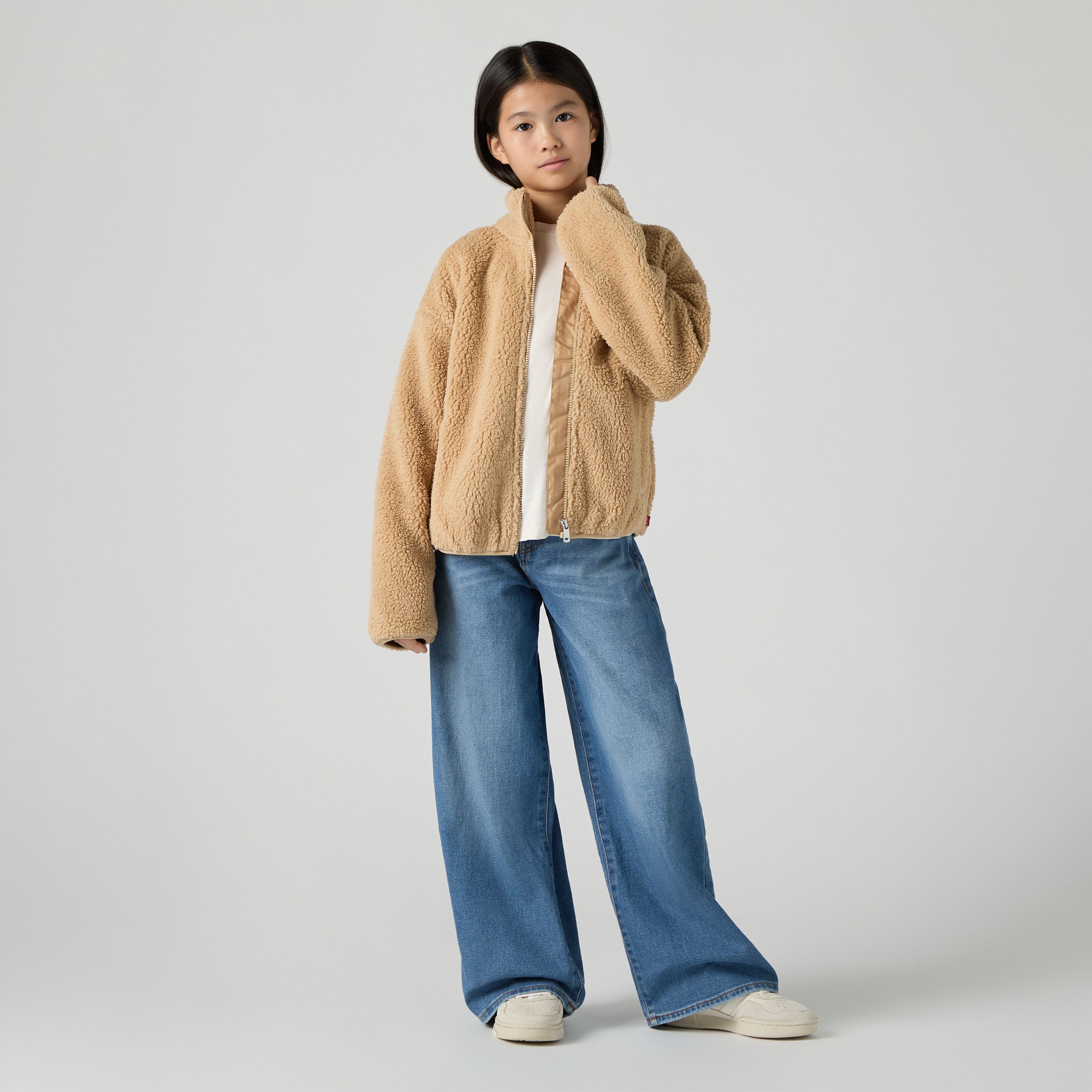 Chaqueta Sherpa con cremallera para adolescentes 3