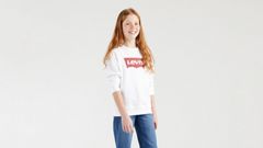 Teenager Key Logo Crew — Red / White - White 1