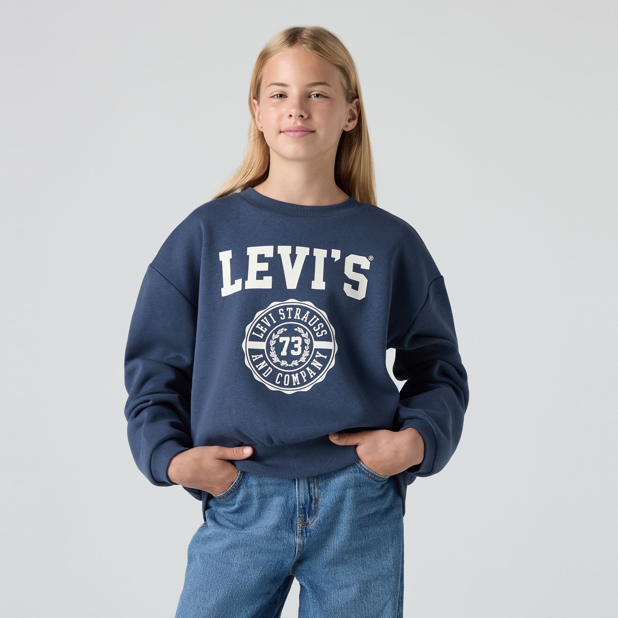 Teenager College-Sweatshirt mit Rundhalsausschnitt 1