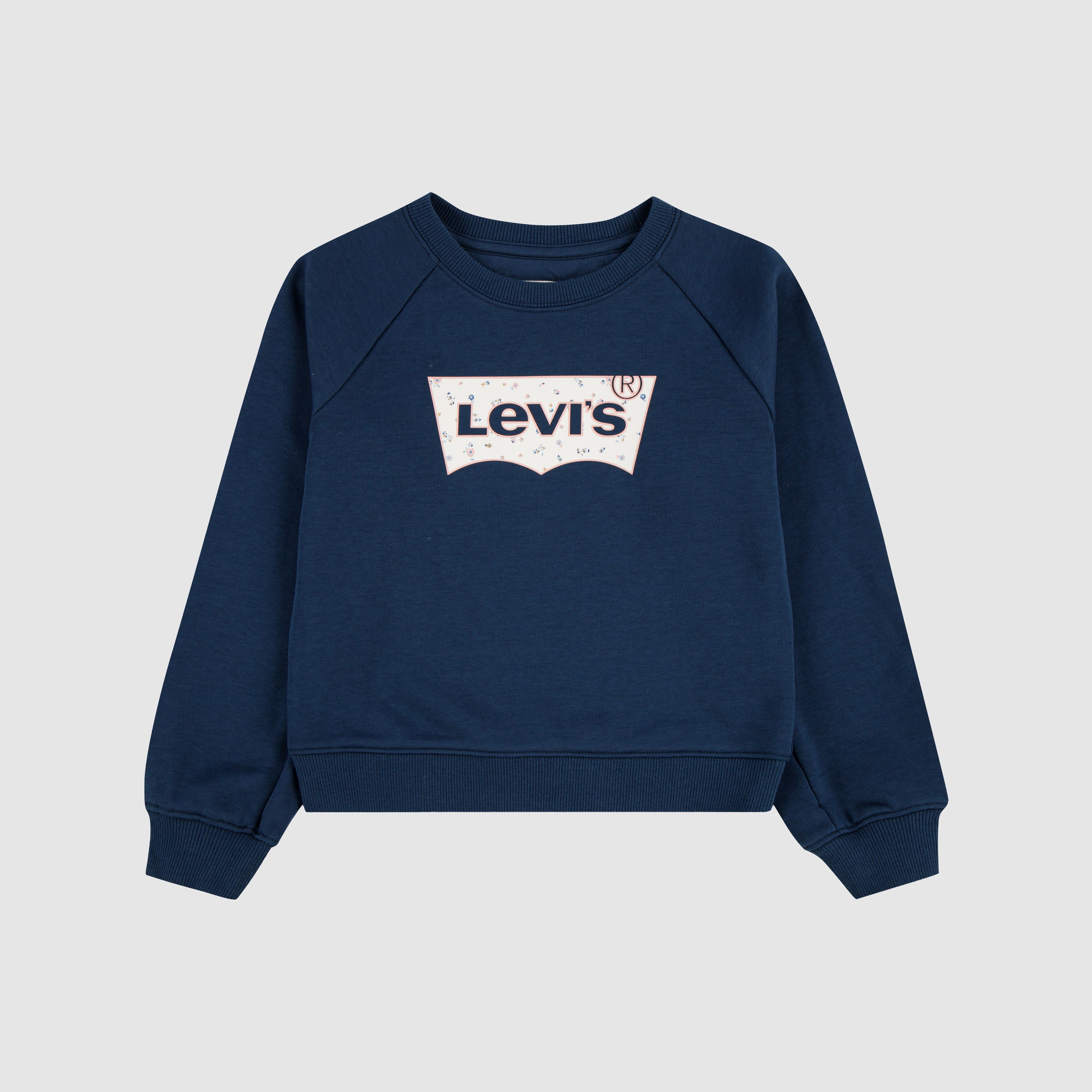 Kids Floral Batwing Crewneck 8