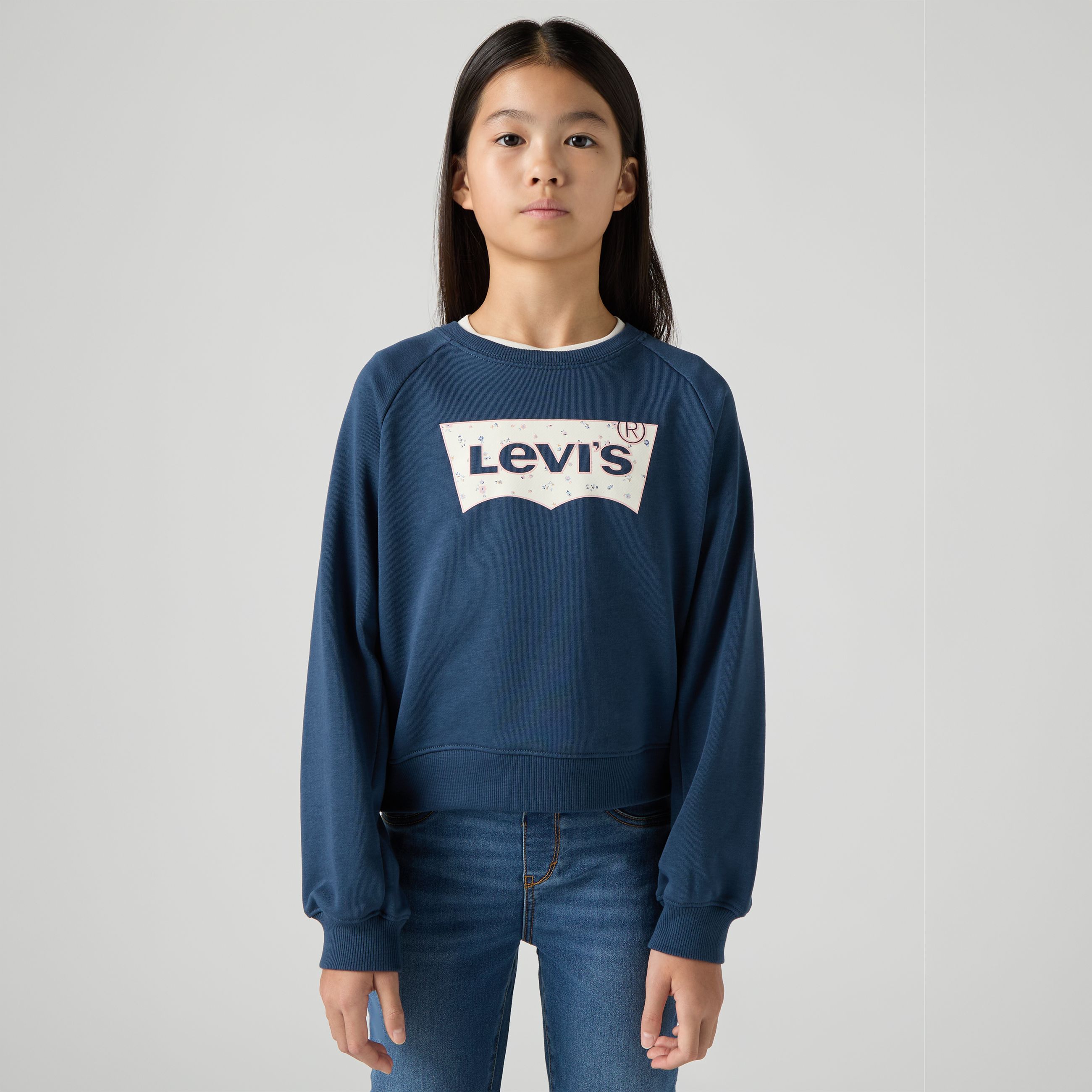Suéter Floral Batwing para adolescentes 2