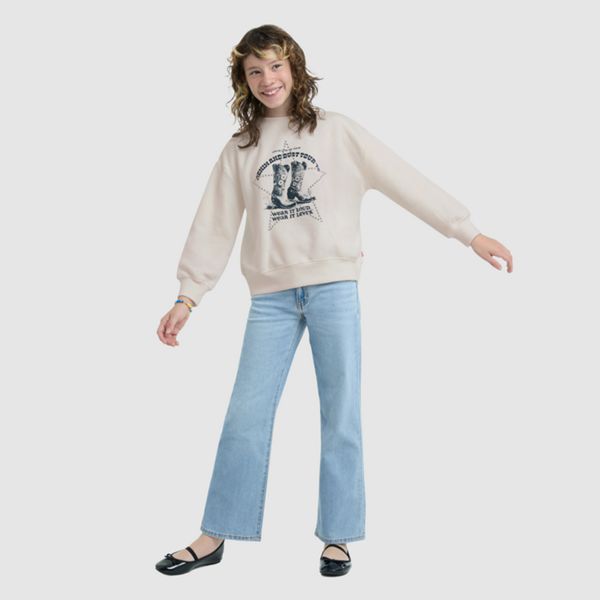 Teenager Denim Tour Crewneck — Levi'S Egret - White