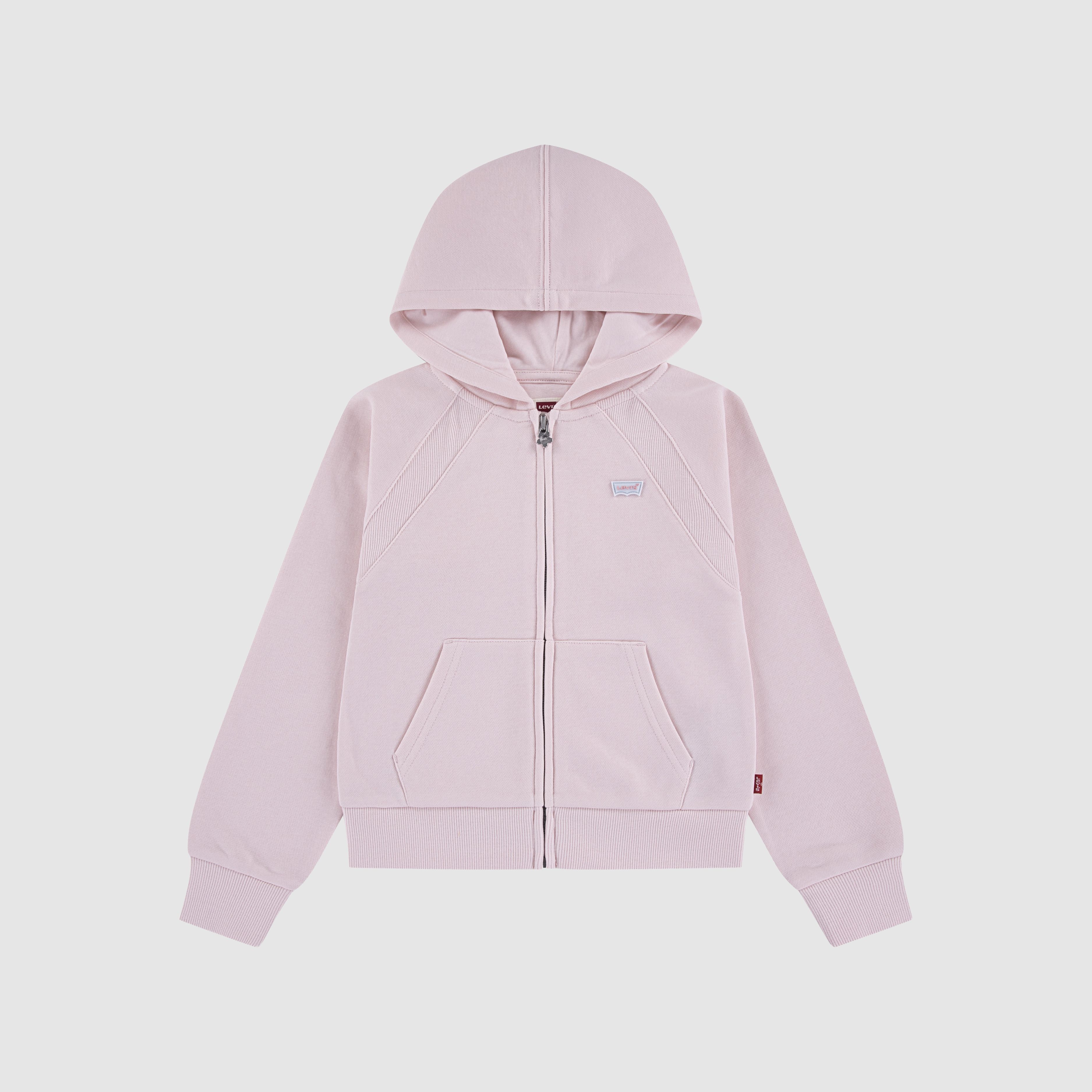 Kids Ribbed Raglan Full Zip Hoodie 3