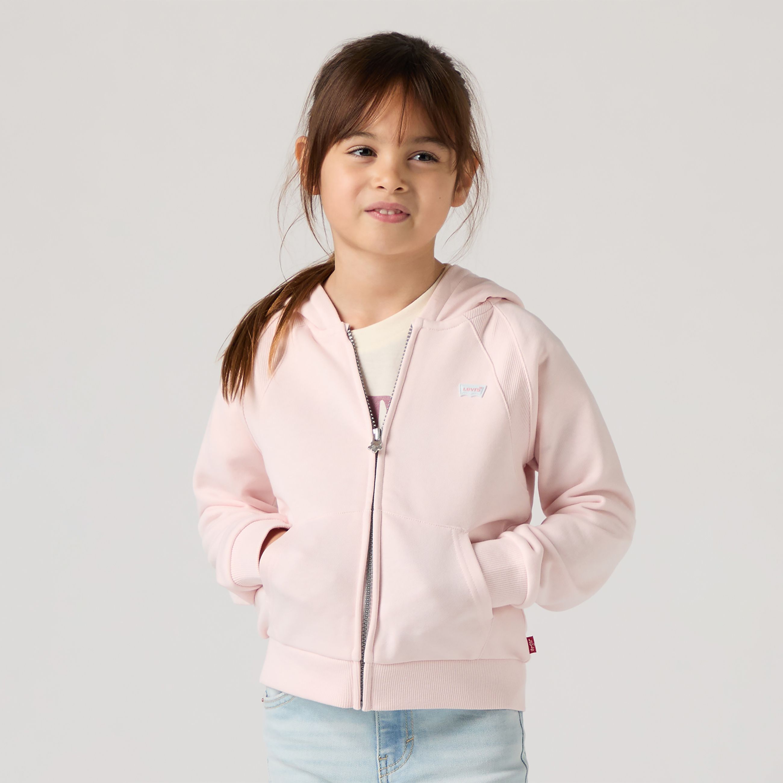 Kids Ribbed Raglan Full Zip Hoodie 4