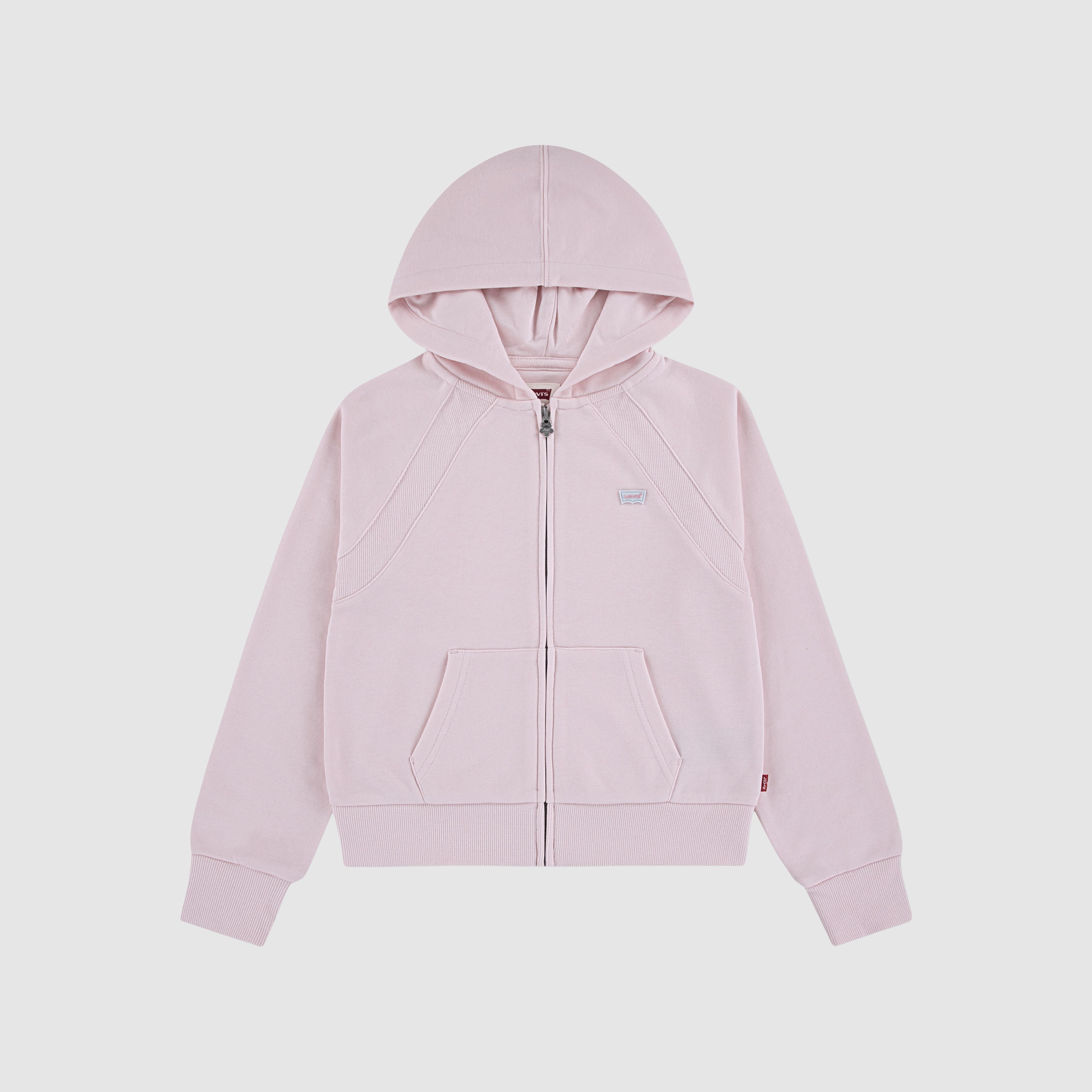 Teenager Ribbed Raglan Full Zip Hoodie 1