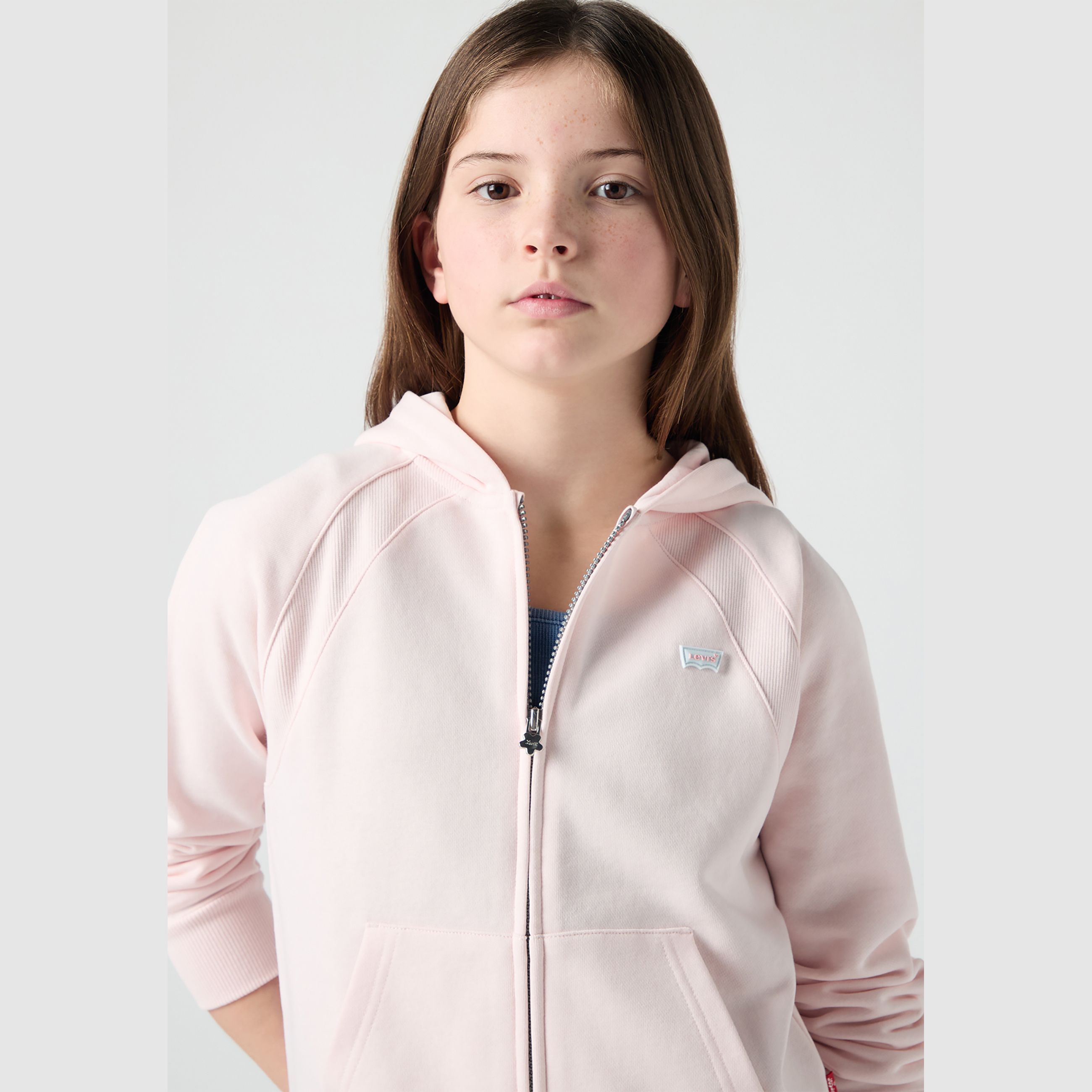 Teenager Ribbed Raglan Full Zip Hoodie 3