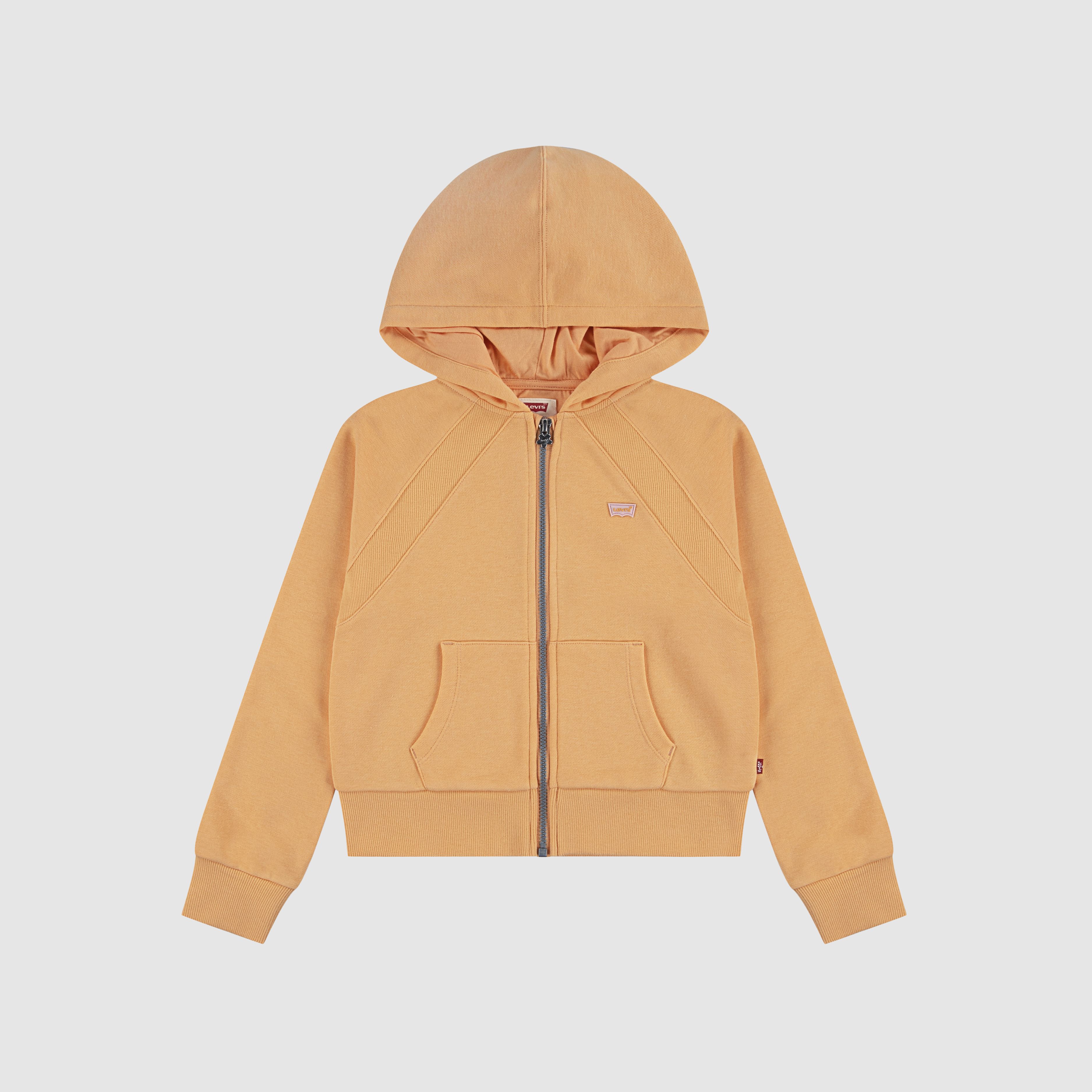 Kids Ribbed Raglan Full Zip Hoodie 1