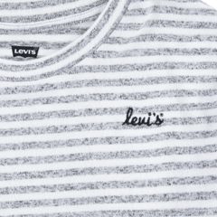 Kids Hacci Striped Long Sleeve Knit Top — Grey Heather - Grey 3