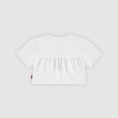 Baby Strawberry Flared Top — Bright White - White 2