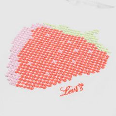 Baby Strawberry Flared Top — Bright White - White 3