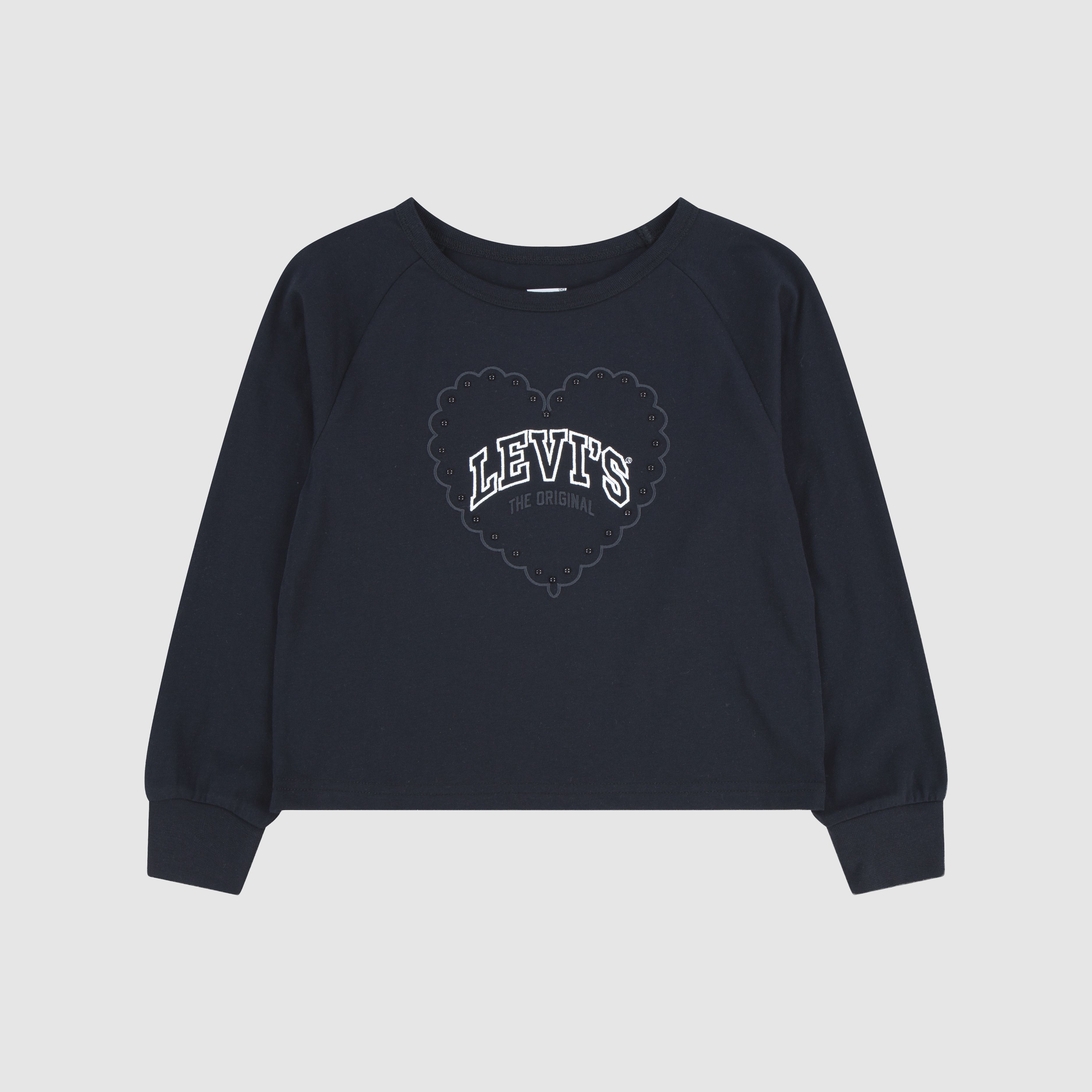 Kids Long Sleeve Heart Knit Crewneck 10