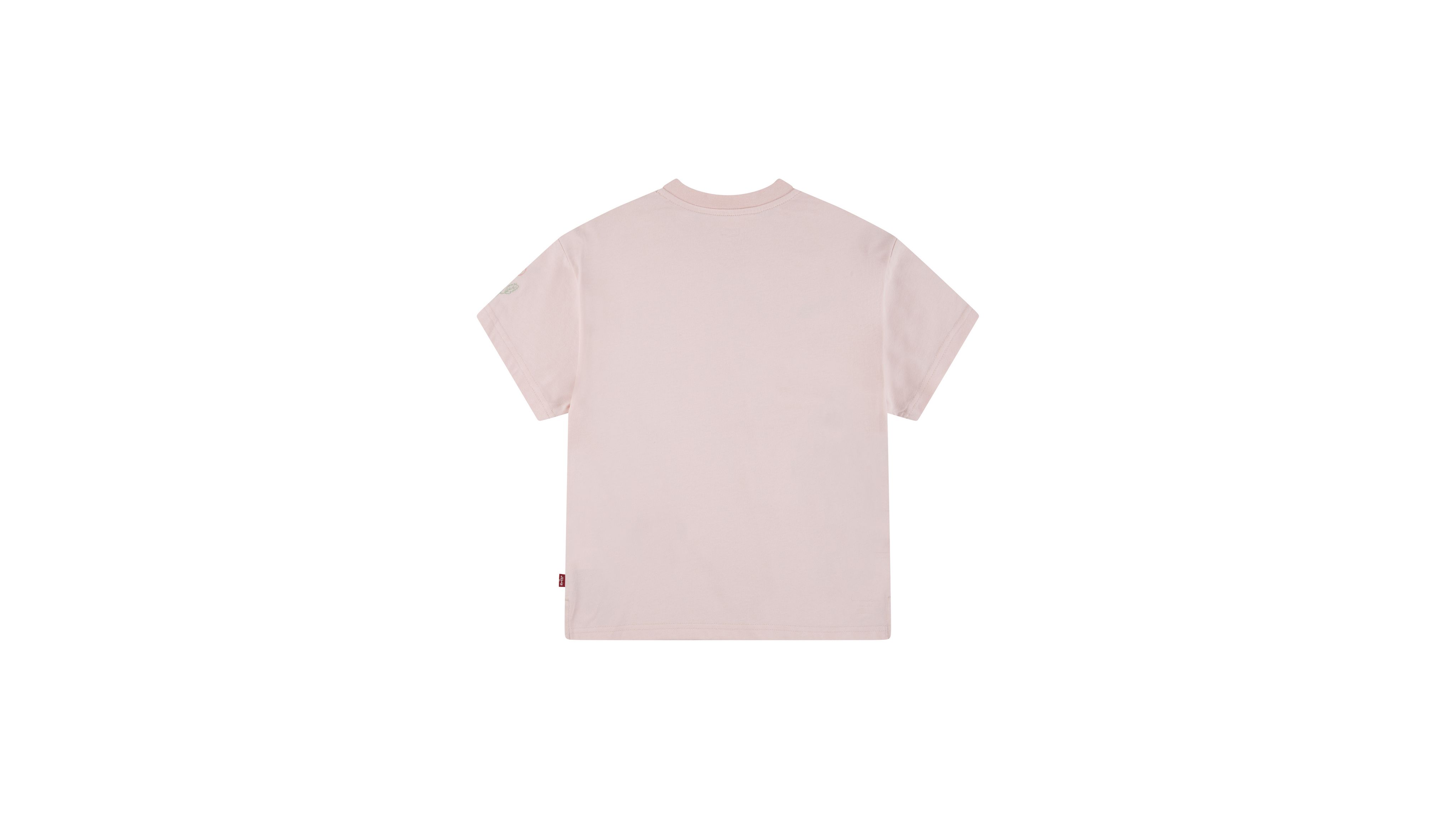 T-shirt floreale oversize con ricamo 4