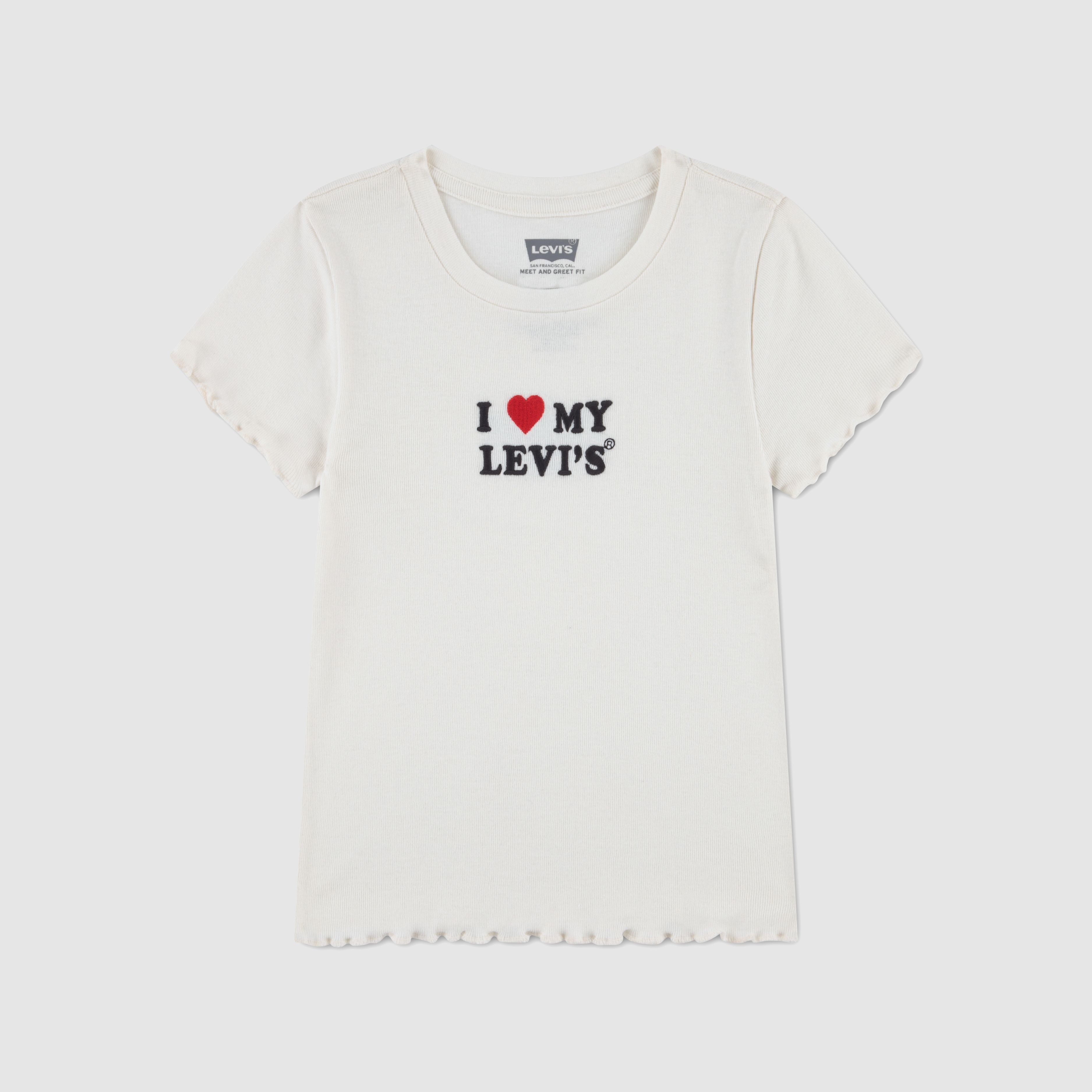 Kids I Heart My Levi's Ribbed Top 1