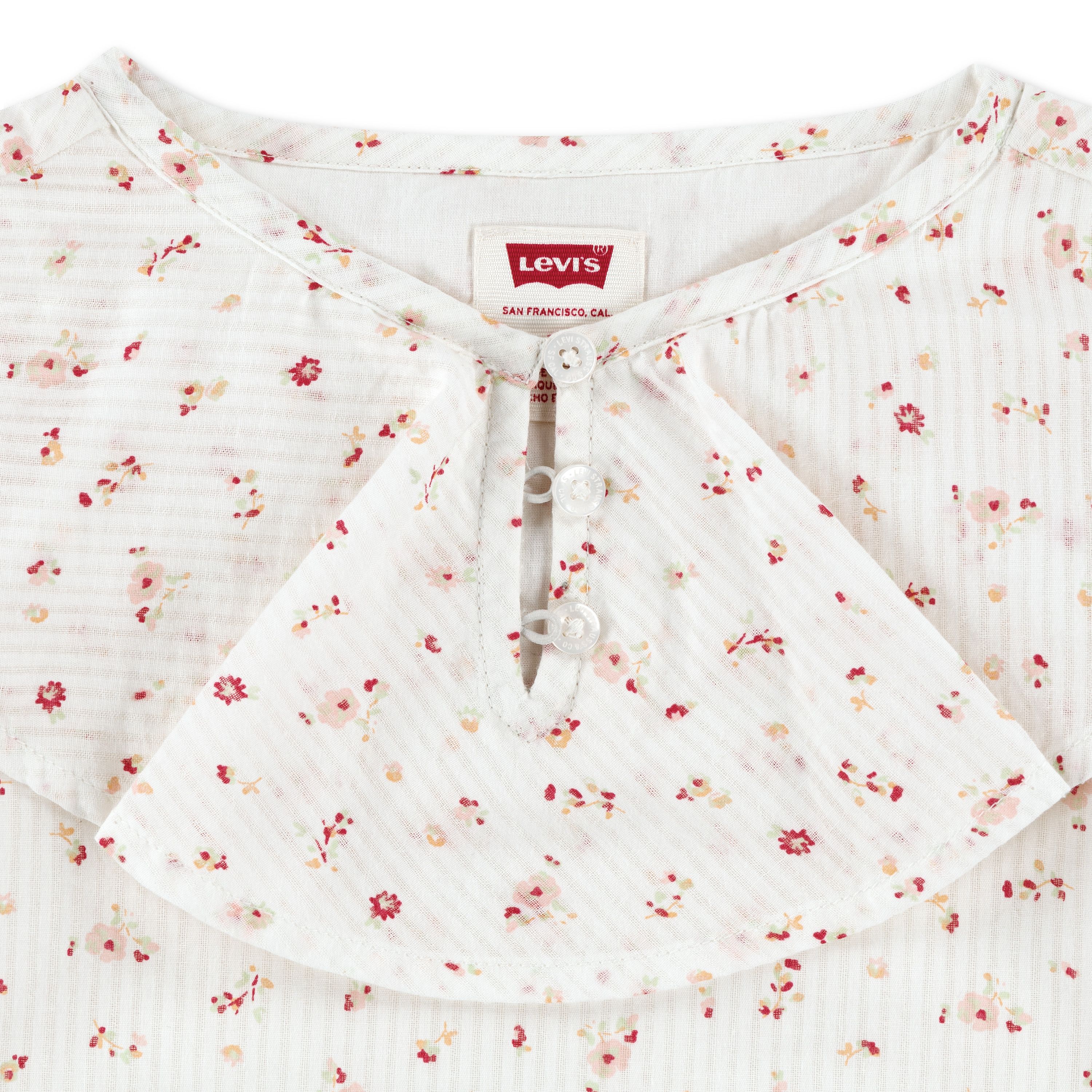Kids Long Sleeve Ruffle Top-Ditsy Blouse 3