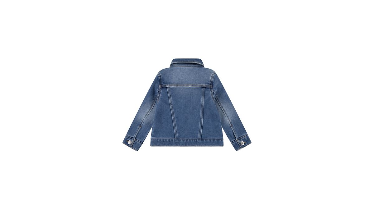 Baby My First Trucker Jacket — The Big Cheese No Destruction - Blue
