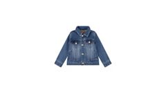 Baby My First Trucker Jacket — The Big Cheese No Destruction - Blue 1