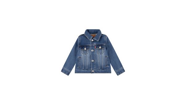 Baby My First Trucker Jacket — The Big Cheese No Destruction - Blue