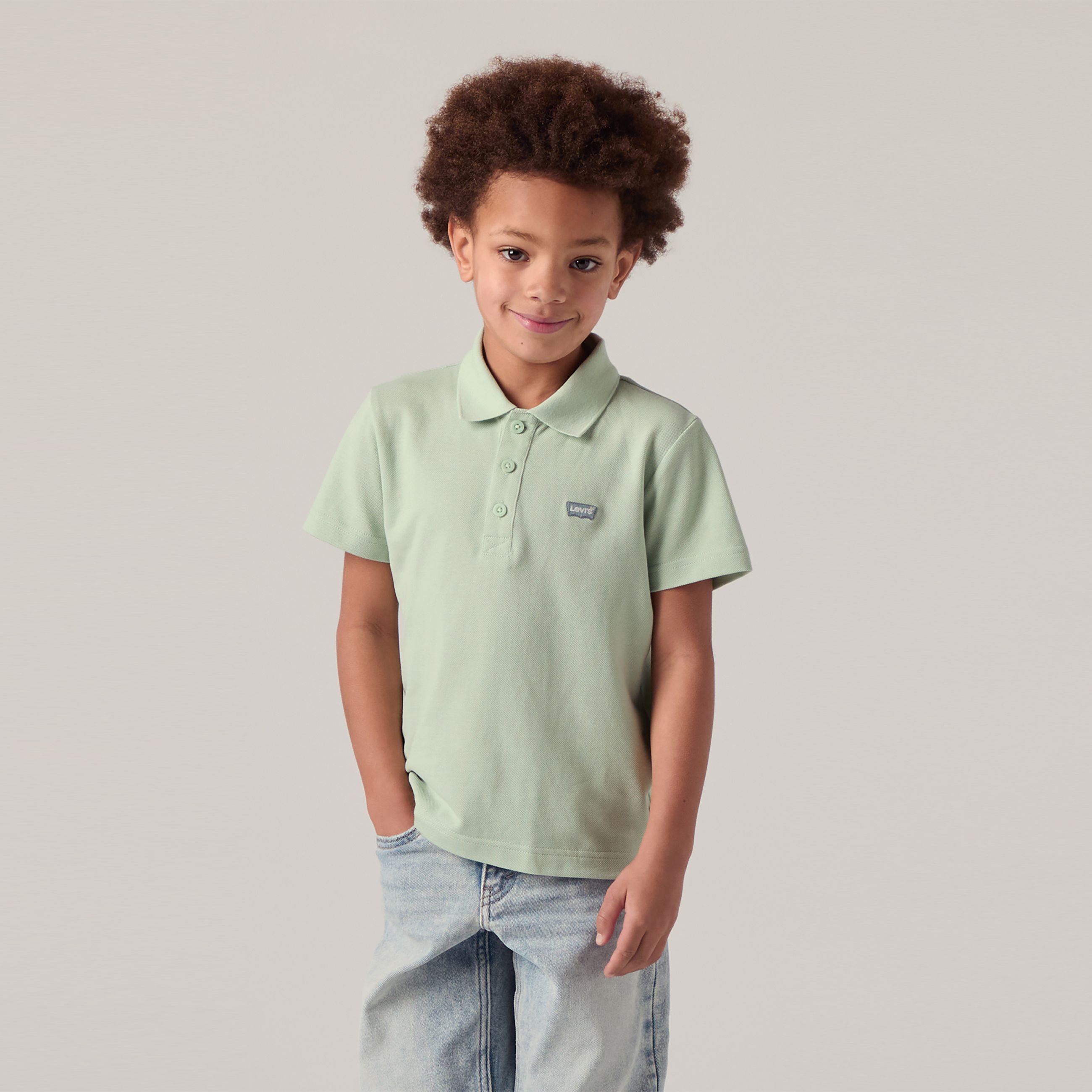 Kids Batwing Polo Tee 1