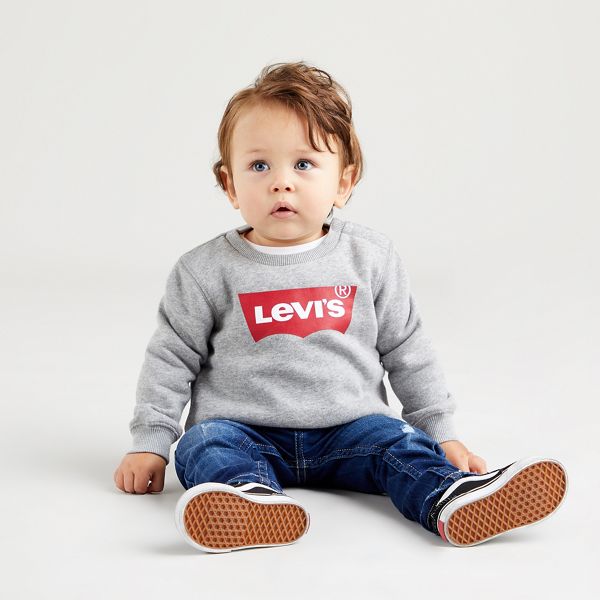 Baby Crewneck Sweatshirt — Grey Heather - Grey