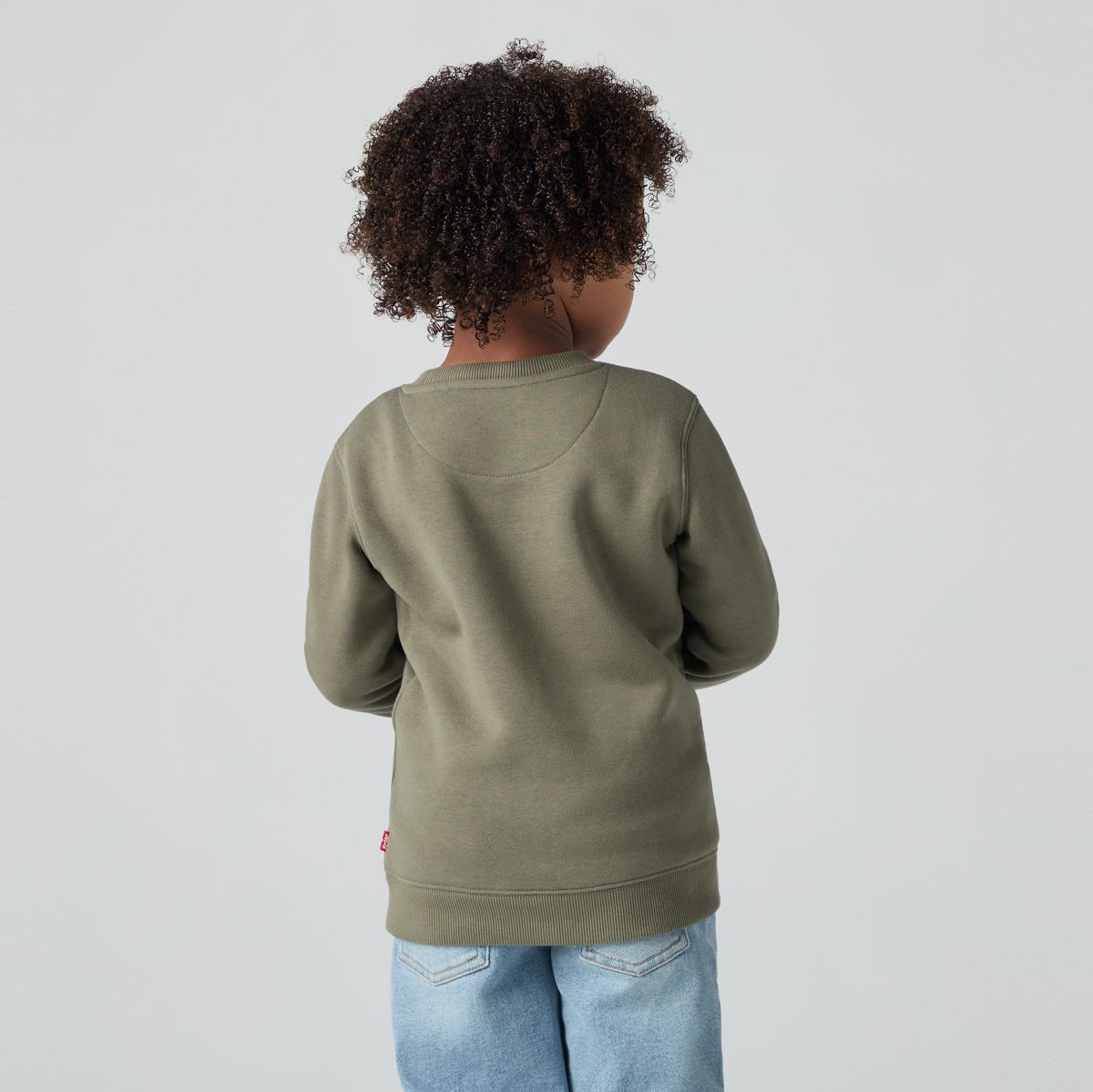Kids Mini Logo Crewneck Sweatshirt — Deep Lichen Green - Green