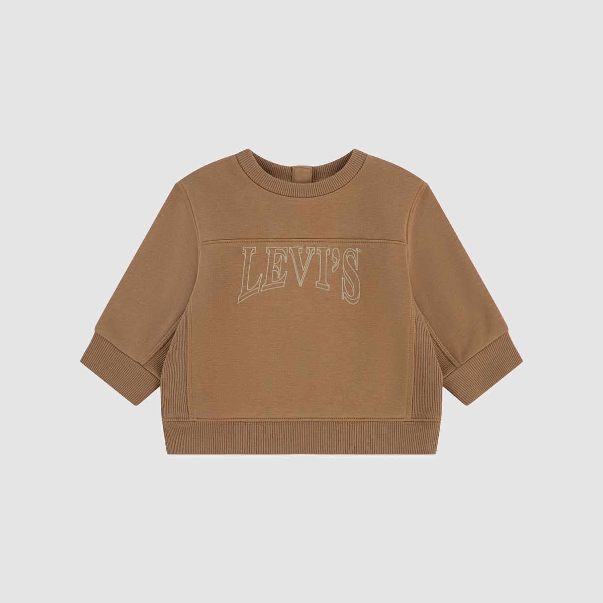 Baby Vintage Collegiate Crewneck Sweatshirt — Foxtrot - Neutral