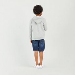 Kids Batwing Screenprint Hoodie — Grey Heather - Grey 2