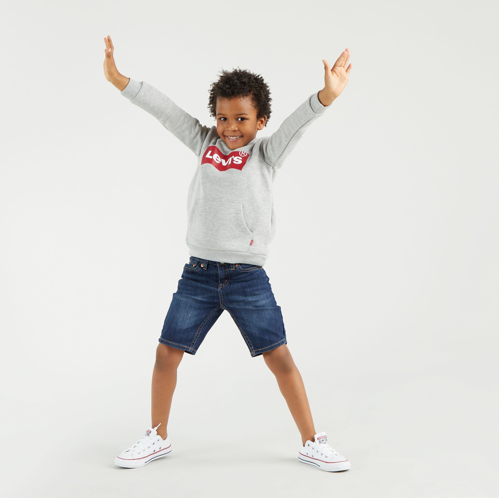 Felpa con cappuccio Screenprint con logo Batwing bambini 3