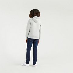Teenager Batwing Screenprint Hoodie — Grey Heather - Grey 2