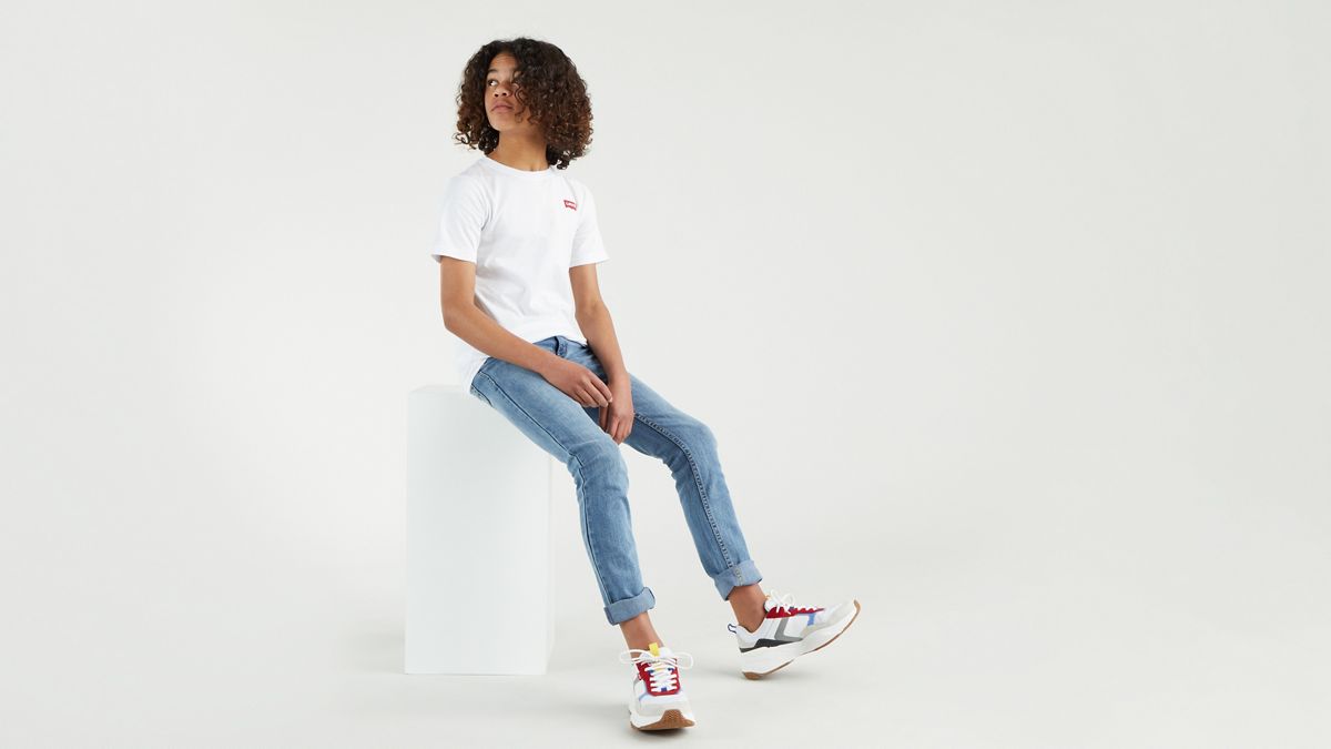 Teenager Batwing  Tee — White - White